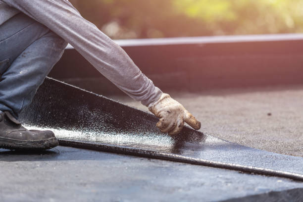 Professional Waterproofing technician working in Ora, IN